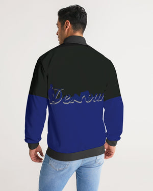 "Black Out" Collection Men's Stripe-Sleeve Track Jacket