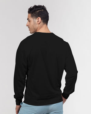 "Black Out" Collection Men's Classic French Terry Crewneck Pullover