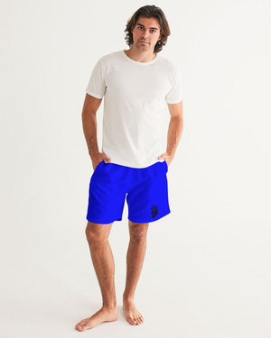 "Don't Leave Me Blue" Collection Men's All-Over Print Swim Trunk