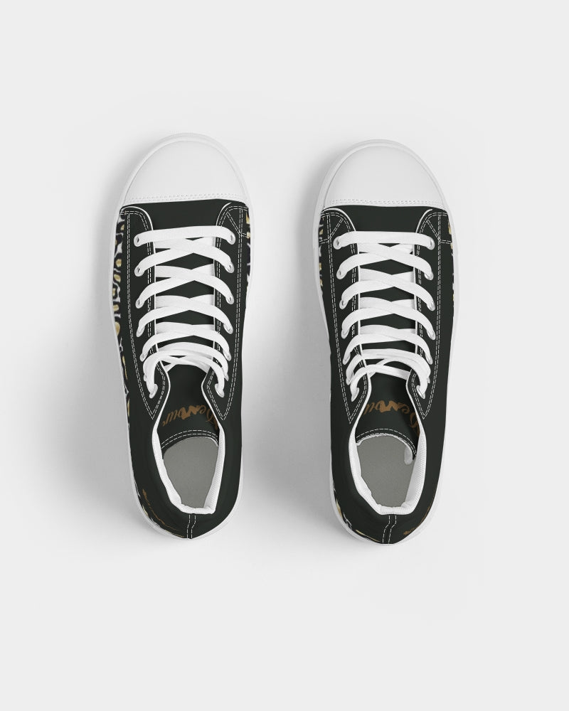 "Blackout" Men's Hightop Canvas Shoe