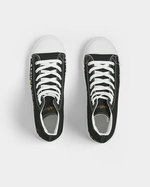 "Blackout" Men's Hightop Canvas Shoe