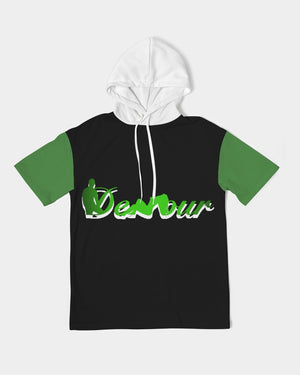 "Black Out" Collection Men's Premium Heavyweight Short Sleeve Hoodie