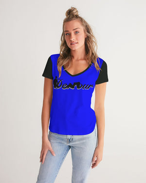 "Don't Leave Me Blue" Collection Women's V-Neck Tee