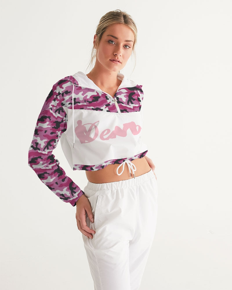 "DeVour The Pink" Collection Women's Cropped Windbreaker