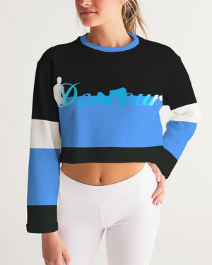 "Black Out" Collection Women's Cropped Sweatshirt