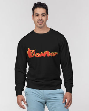 "Black Out" Collection Men's Classic French Terry Crewneck Pullover