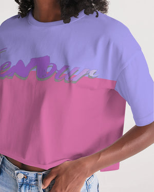 "Bubblegum Pink" Collection Women's Lounge Cropped Tee