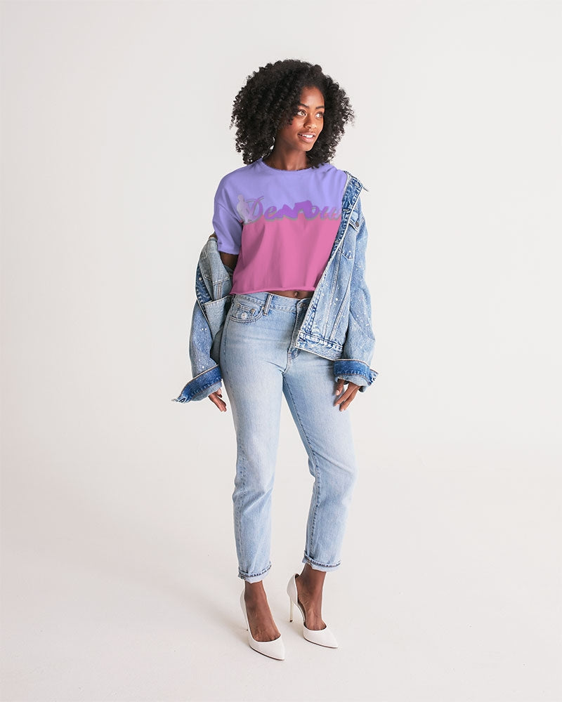 "Bubblegum Pink" Collection Women's Lounge Cropped Tee