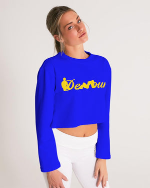 "Don't Leave Me Blue" Collection Women's Cropped Sweatshirt