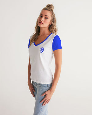 DeVour The Moment Women's All-Over Print V-Neck Tee