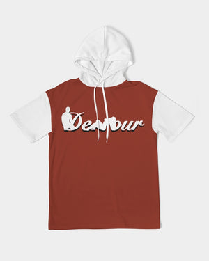 "Red Hot With Passion" Collection Men's Premium Heavyweight Short Sleeve Hoodie
