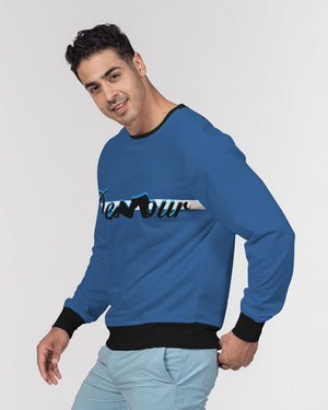 "Don't Leave Me Blue" Collection Men's Classic French Terry Crewneck Pullover