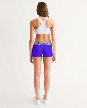 "Purple Royalty" Collection Women's Mid-Rise Yoga Shorts