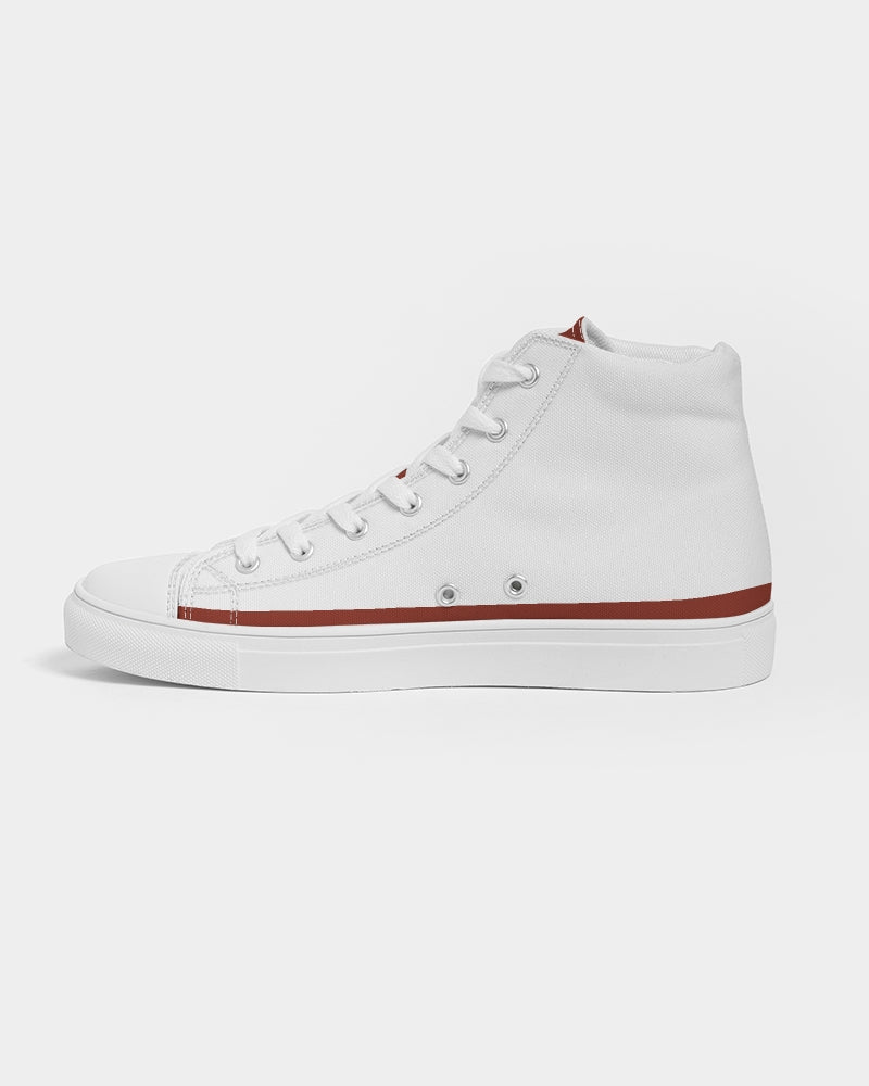 "Red Hot With Passion" Collection Men's Hightop Canvas Shoe