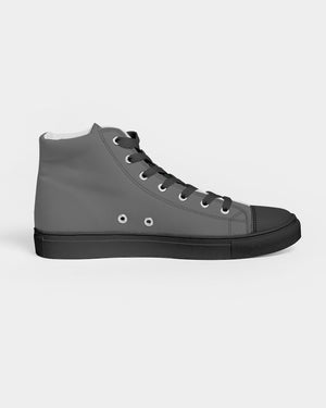 "Go Mode" Women's Hightop Canvas Shoe - Black