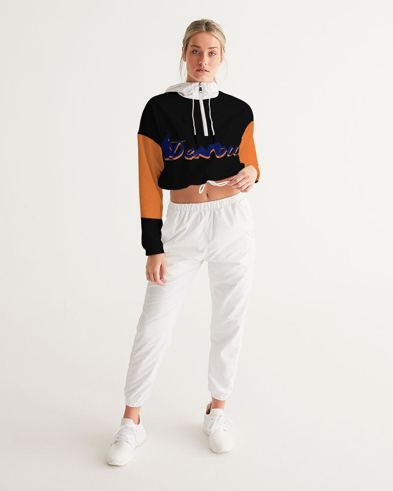 "Black Out" Collection Women's Cropped Windbreaker