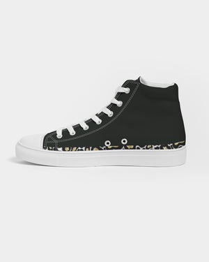 "Blackout" Men's Hightop Canvas Shoe