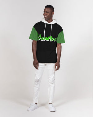 "Black Out" Collection Men's Premium Heavyweight Short Sleeve Hoodie