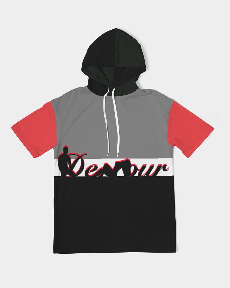 "Black Out" Collection Men's Premium Heavyweight Short Sleeve Hoodie