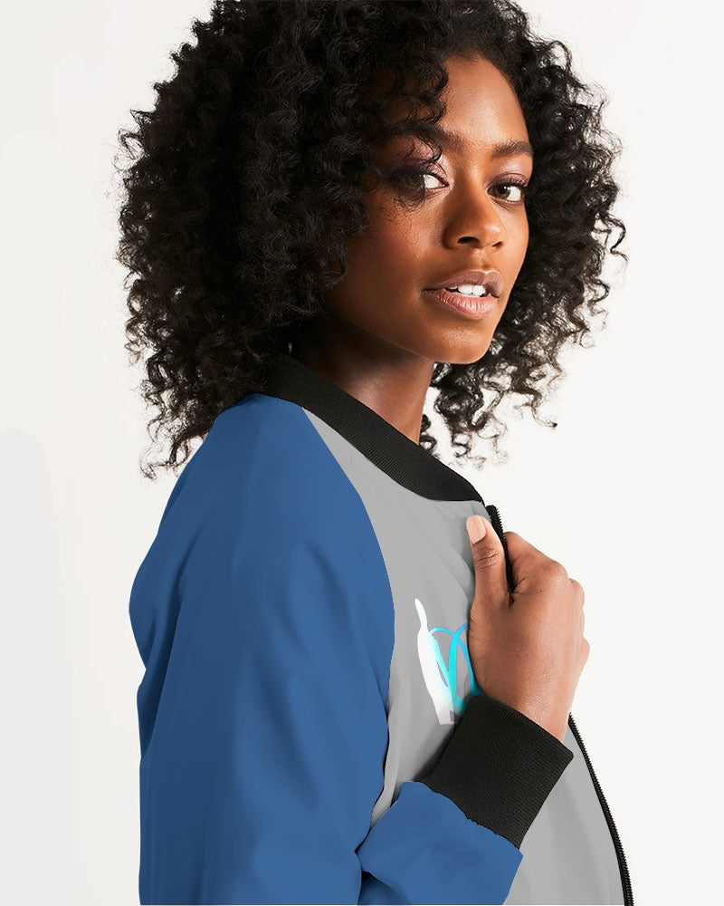 "Don't Leave Me Blue" Women's Bomber Jacket