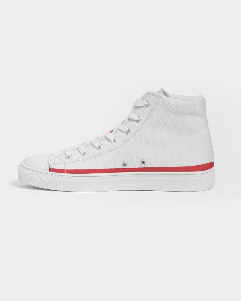 "Red Hot With Passion" DeVour The Moment Men's Hightop Canvas Shoe