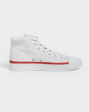 "Red Hot With Passion" DeVour The Moment Men's Hightop Canvas Shoe
