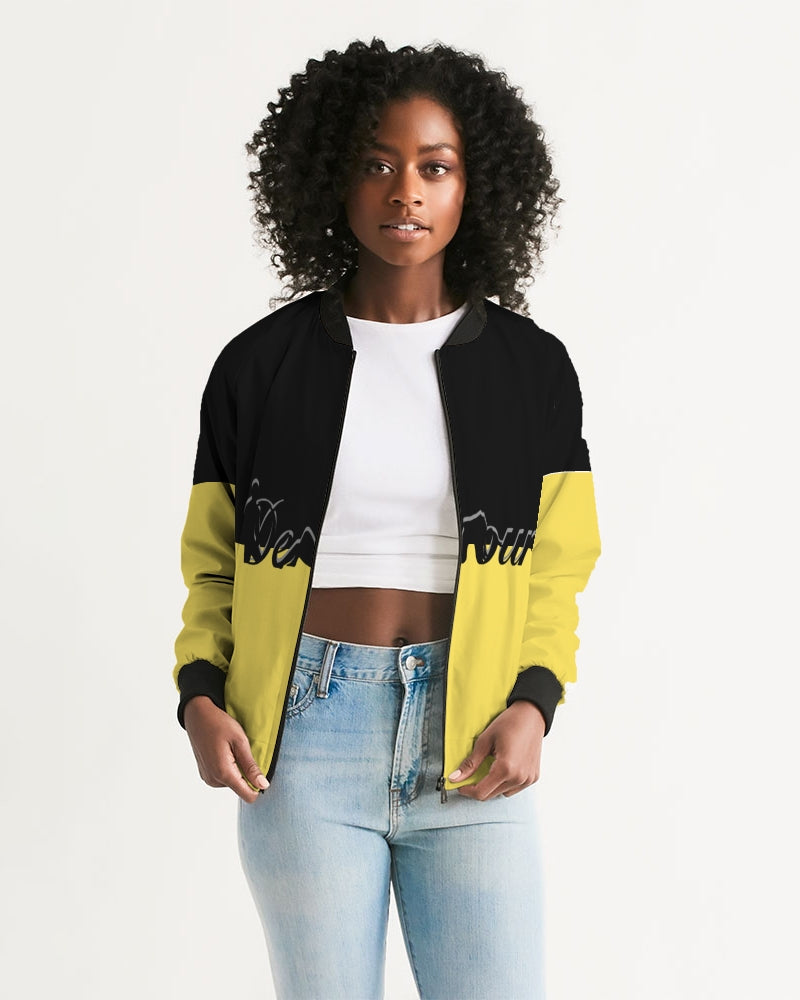 "Melo Yellow" Collection Women's Bomber Jacket