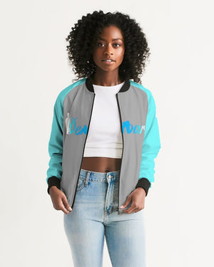 "Don't Leave Me Blue" Women's Bomber Jacket