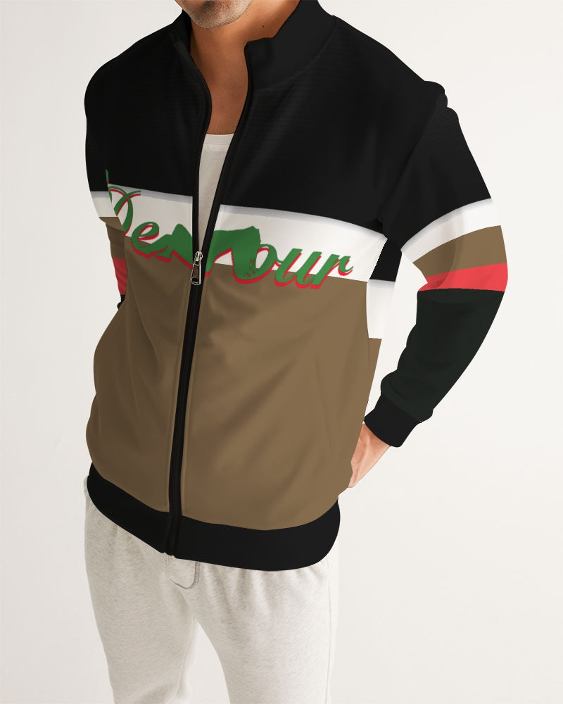 say in red Men's Track Jacket