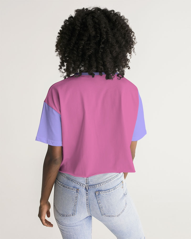 "Bubblegum Pink" Collection Women's Lounge Cropped Tee