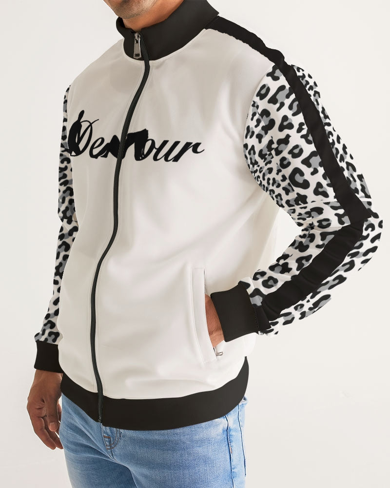 Men's Stripe-Sleeve Track Jacket