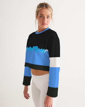 "Black Out" Collection Women's Cropped Sweatshirt