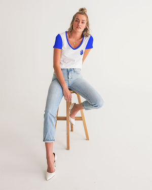 DeVour The Moment Women's All-Over Print V-Neck Tee