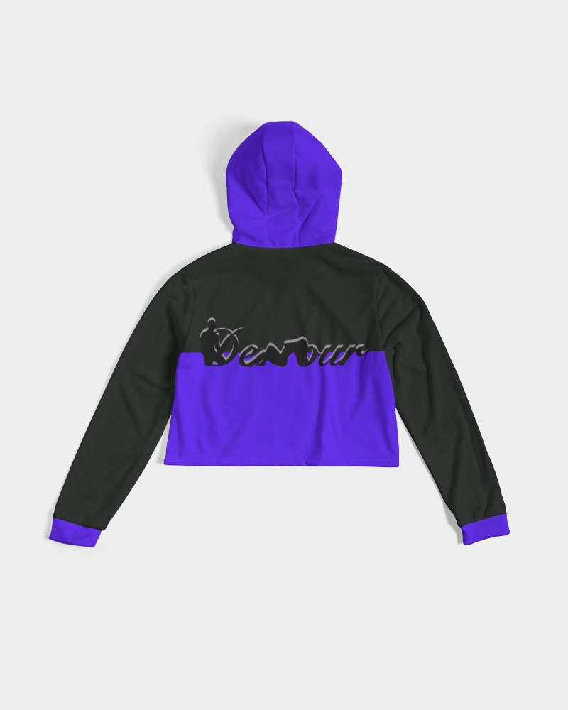 "Purple Royalty" Collection Women's Cropped Hoodie