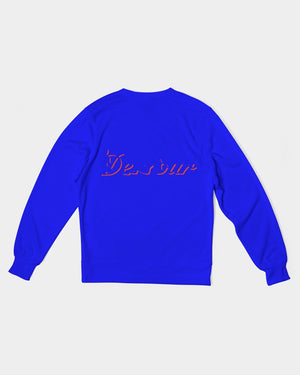 "Don't Leave Me Blue" Collection Men's Classic French Terry Crewneck Pullover