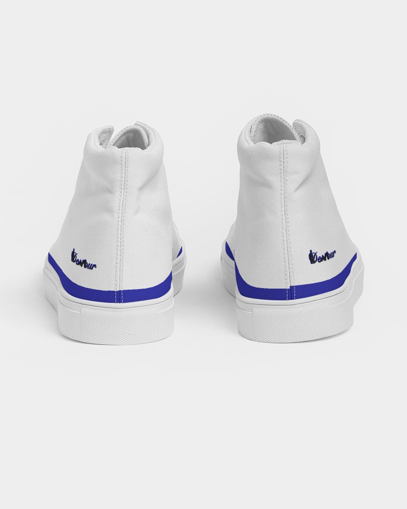 "Don't Leave Me Blue" DeVour The Moment Men's Hightop Canvas Shoe