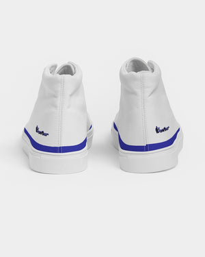 "Don't Leave Me Blue" DeVour The Moment Men's Hightop Canvas Shoe