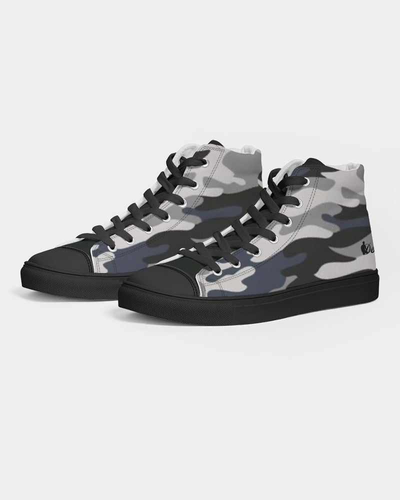 Royal Touch Women's Hightop Canvas Shoe - Black