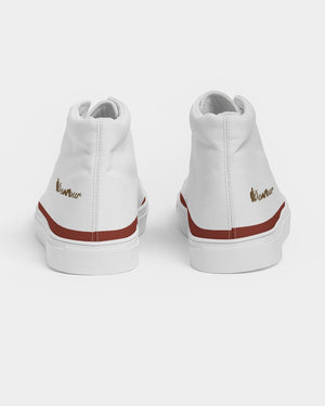"Red Hot With Passion" Collection Men's Hightop Canvas Shoe