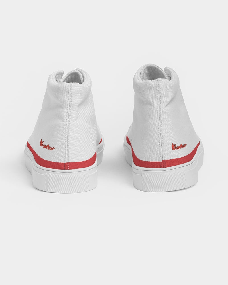 "Red Hot With Passion" DeVour The Moment Men's Hightop Canvas Shoe