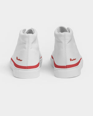 "Red Hot With Passion" DeVour The Moment Men's Hightop Canvas Shoe