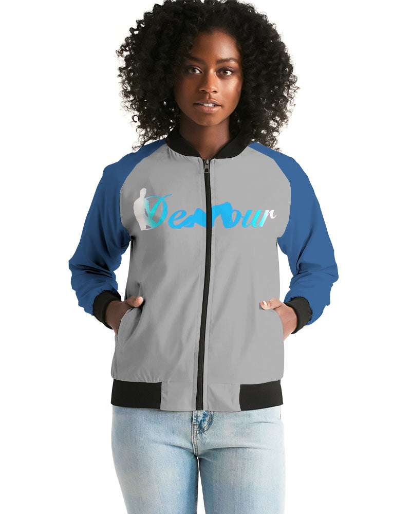 "Don't Leave Me Blue" Women's Bomber Jacket