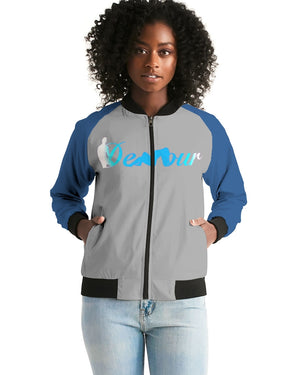 "Don't Leave Me Blue" Women's Bomber Jacket