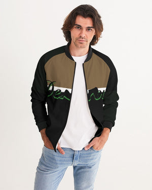 say in red Men's Bomber Jacket