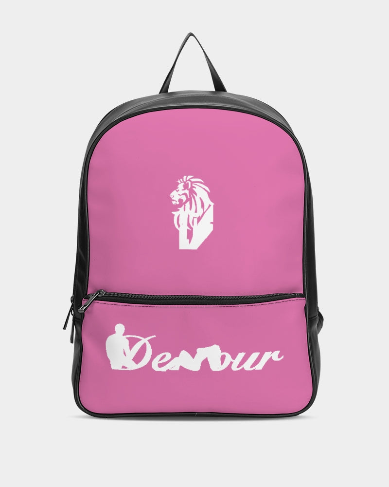 "Bubblegum Pink" Collection Classic Faux Leather Backpack