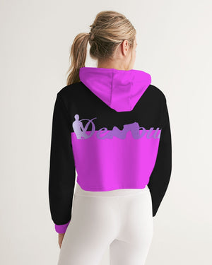 "Black Out" Collection Women's Cropped Hoodie