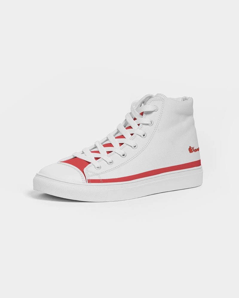 "Red Hot With Passion" DeVour The Moment Women's Hightop Canvas Shoe