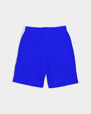 "Don't Leave Me Blue" Collection Boys  All-Over Print Swim Trunk