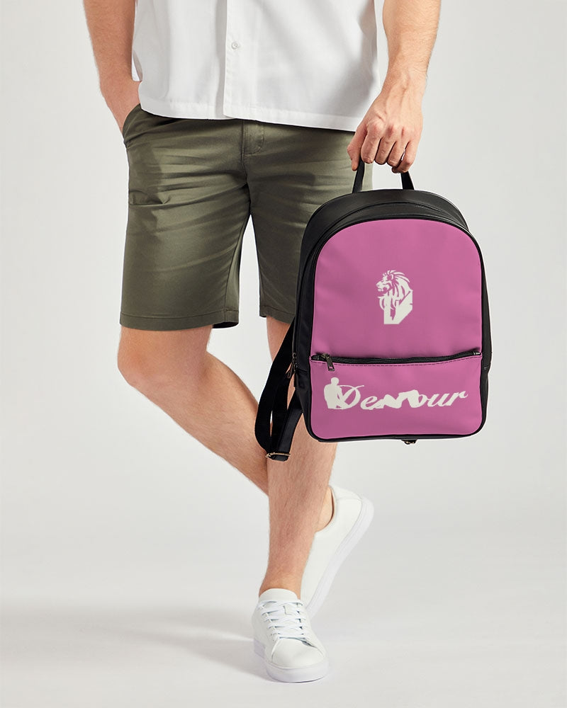 "Bubblegum Pink" Collection Classic Faux Leather Backpack