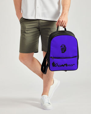 "Purple Royalty" Collection Classic Faux Leather Backpack